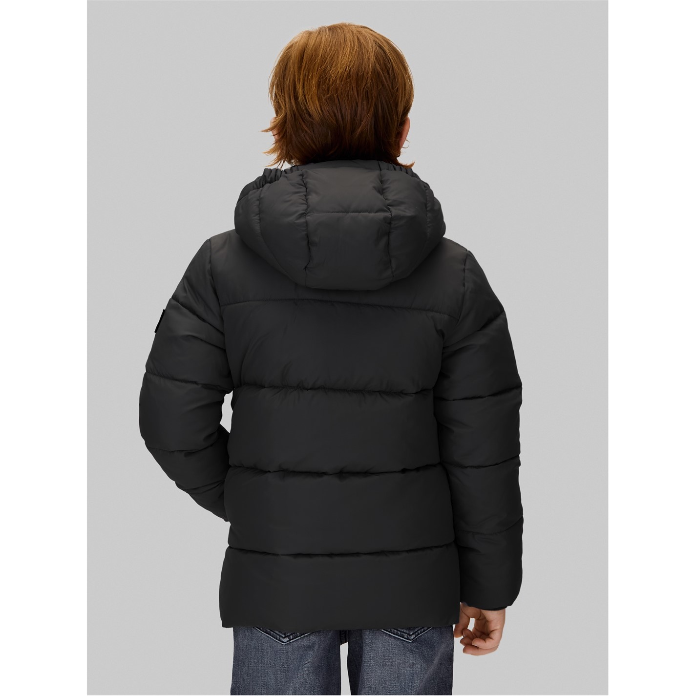 Calvin Klein Jeans Boys Hooded Gilet Kids Gilets Heavyweight